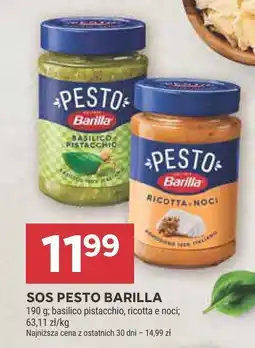 Stokrotka Sos pesto Barilla basilico pistacchio oferta