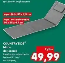 Kaufland Mata kempingowa z podpórką pod plecy 161 x 53 2.5 cm K-Classic Countryside oferta