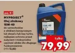 Kaufland Olej silnikowy 15w-40 Myproject oferta