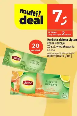 Dealz Herbata zielona Lipton różne rodzaje oferta