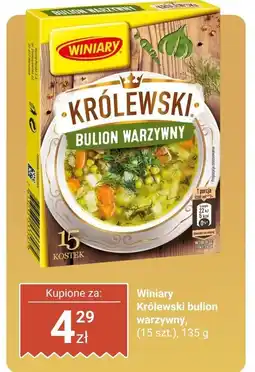 Biedronka Bulion warzywny Winiary Królewski oferta