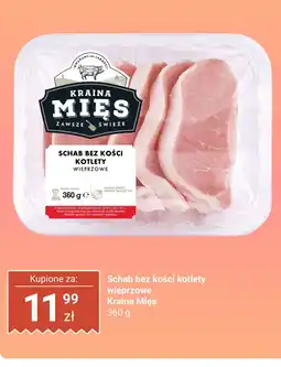 Biedronka Schab bez kości kotlety wieprzowe Kraina Mięs oferta