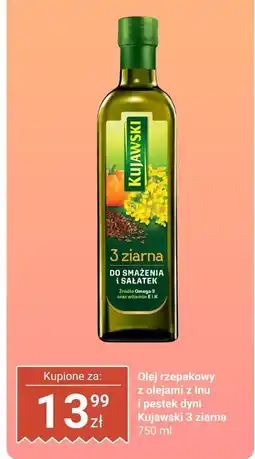 Biedronka Olej rzepakowy 3 ziarna z olejami z lnu i pestek dyni Kujawski oferta