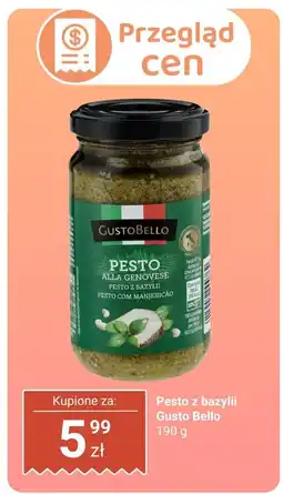 Biedronka Pesto z bazylii Gusto Bello oferta