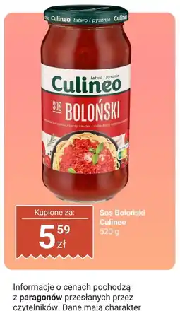 Biedronka Sos boloński Culineo oferta