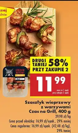 Biedronka Szaszłyk wieprzowy z warzywami Czas na Grill oferta