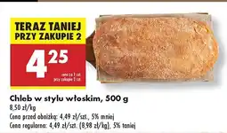 Biedronka Chleb w stylu włoskim Biedronka oferta