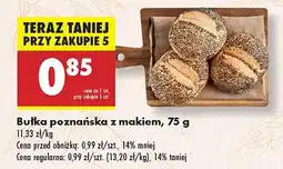 Biedronka Bułka poznańska z makiem Biedronka oferta