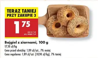Biedronka Bajgiel z ziarnami Biedronka oferta