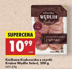 Biedronka Kiełbasa krakowska z szynki Kraina Wędlin Select oferta