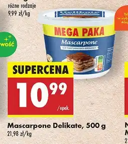 Biedronka Mascarpone Delikate, 500 g oferta
