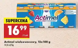 Biedronka Actimel wieloowocowy, 12x100 g oferta