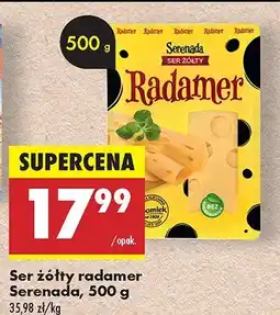 Biedronka Ser żółty radamer Serenada, 500 g oferta