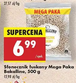 Biedronka Słonecznik łuskany Mega Paka Bakallino, 500 g oferta