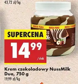 Biedronka Krem czekoladowy NussMilk Duo, 750 g oferta