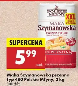 Biedronka Mąka Szymanowska pszenna typ 480 Polskie Młyny, 2 kg oferta