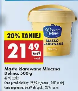 Biedronka Masło klarowane Mleczna Dolina oferta