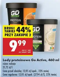 Biedronka Lody proteinowe Go Active oferta