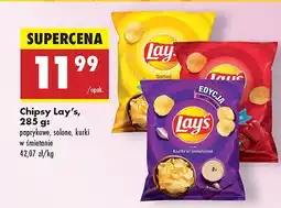 Biedronka Chipsy Lay's paprykowe, solone, kurki w śmietanie oferta