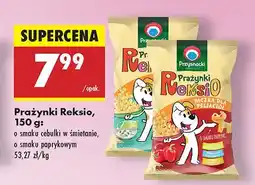 Biedronka Prażynki Reksio o smaku cebulki w śmietanie, o smaku paprykowym oferta