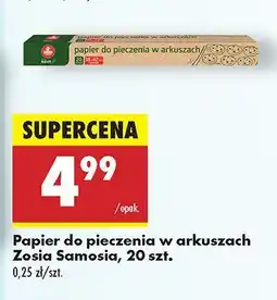 Biedronka Papier do pieczenia w arkuszach Zosia Samosia oferta