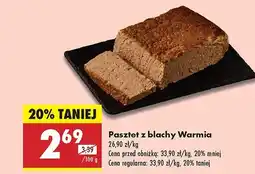 Biedronka Pasztet z blachy Warmia oferta