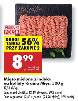 Biedronka Mięso mielone z indyka na kotlety Kraina Mięs oferta