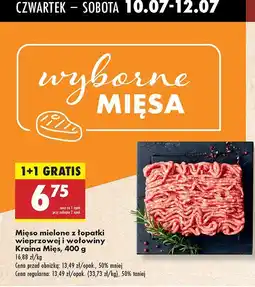 Biedronka Mięso mielone z łopatki wieprzowej i wołowiny Kraina Mięs oferta