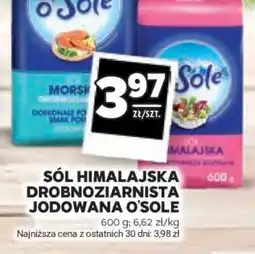 Stokrotka Market Sól himalajska drobnoziarnista jodowana O'Sole oferta