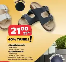 Netto Klapki damskie i męskie oferta