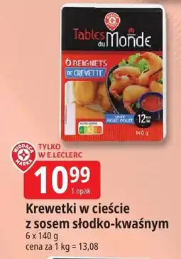 E.Leclerc Krewetki w cieście z sosem słodko-kwaśnym Tables du Monde oferta