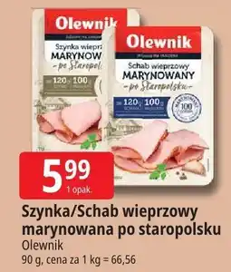 E.Leclerc Szynka/schab wieprzowy marynowana po staropolsku Olewnik oferta