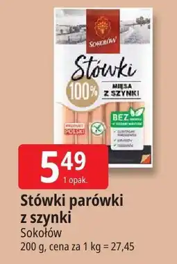 E.Leclerc Parówki Stówki z szynki Sokołów oferta