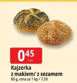 E.Leclerc Bułka kajzerka z makiem/z sezamem Leclerc oferta