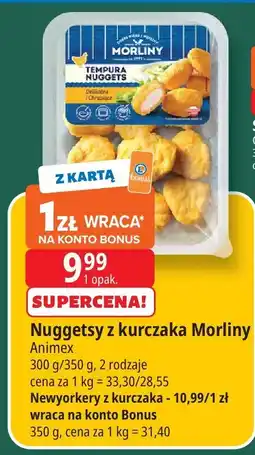 E.Leclerc Nuggetsy z kurczaka Morliny Animex oferta