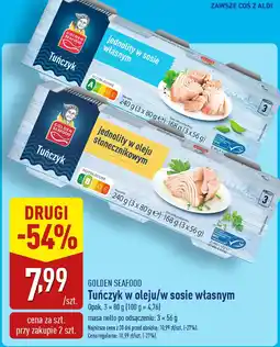 ALDI Tuńczyk w sosie własnym Golden Seafood oferta