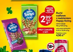 Żabka Rurki waflowe z nadzieniem Happy Swing brownie oferta