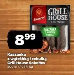 Netto Kaszanka z wątróbką i cebulką Sokołów Grill House oferta