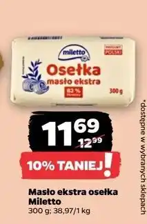 Netto Masło extra osełka Miletto oferta