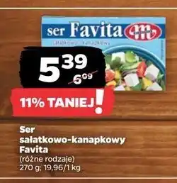 Netto Ser sałatkowo-kanapkowy 18 % Mlekovita Favita oferta