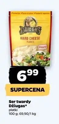 Netto Ser twardy dojrzewający 12 miesięcy - płatki Dziugas oferta