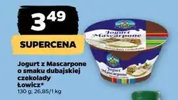 Netto Jogurt mascarpone o smaku dubajskiej czekolady Łowicz 1906 oferta