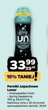 Netto Perełki zapachowe ariel Lenor Unstoppables oferta