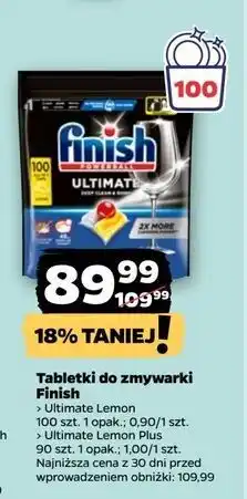 Netto Tabletki do zmywarek lemon Finish Ultimate Plus oferta