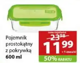 Stokrotka Market Pojemnik prostokątny z pokrywką 600 ml oferta