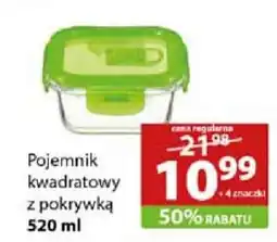 Stokrotka Market Pojemnik kwadratowy z pokrywką 520 ml oferta