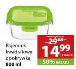 Stokrotka Market Pojemnik kwadratowy z pokrywką 800 ml oferta
