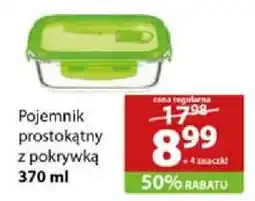 Stokrotka Market Pojemnik prostokątny z pokrywką 370 ml oferta