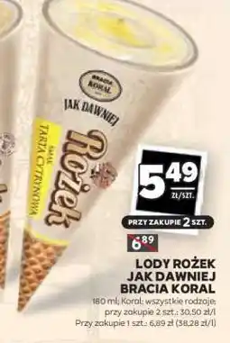 Stokrotka Market Lody Rożek Jak Dawniej Bracia Koral oferta