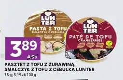 Stokrotka Express PASZTET Z TOFU Z ŻURAWINĄ, SMALCZYK Z TOFU Z CEBULKĄ LUNTER oferta